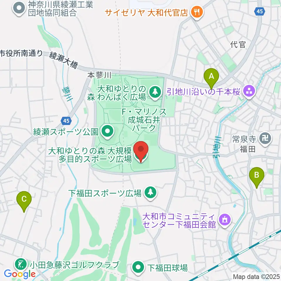 F・マリノス 成城石井パーク多目的スポーツ広場周辺のホテル一覧地図