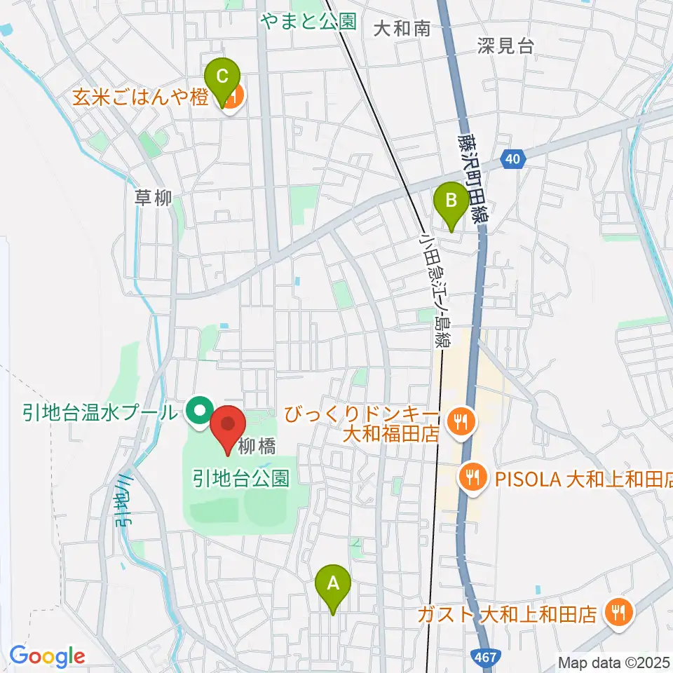 引地台公園野外音楽堂周辺のホテル一覧地図