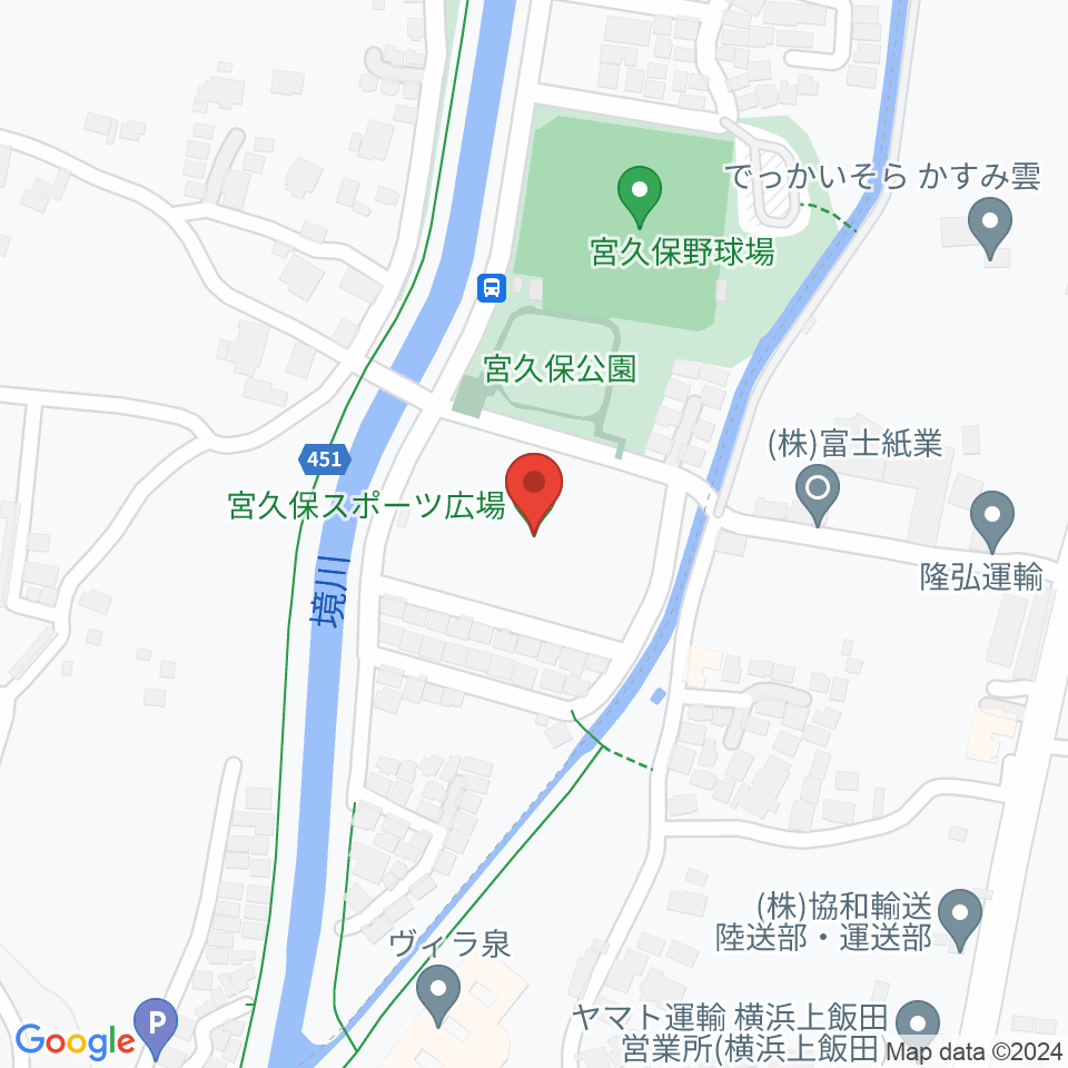 宮久保スポーツ広場周辺のホテル一覧地図