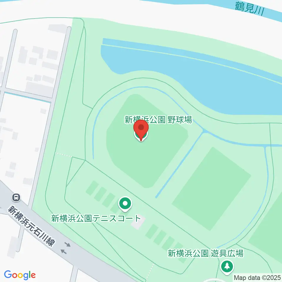 新横浜公園野球場周辺のホテル一覧地図