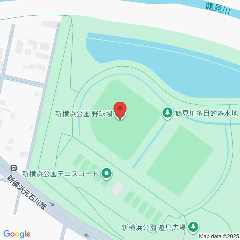 新横浜公園野球場周辺のホテル一覧地図