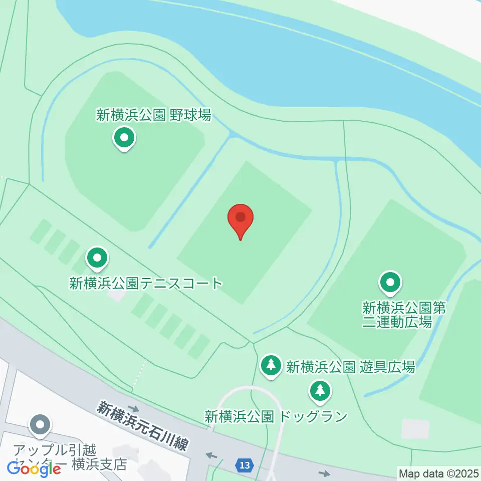 新横浜公園第1運動広場周辺のホテル一覧地図