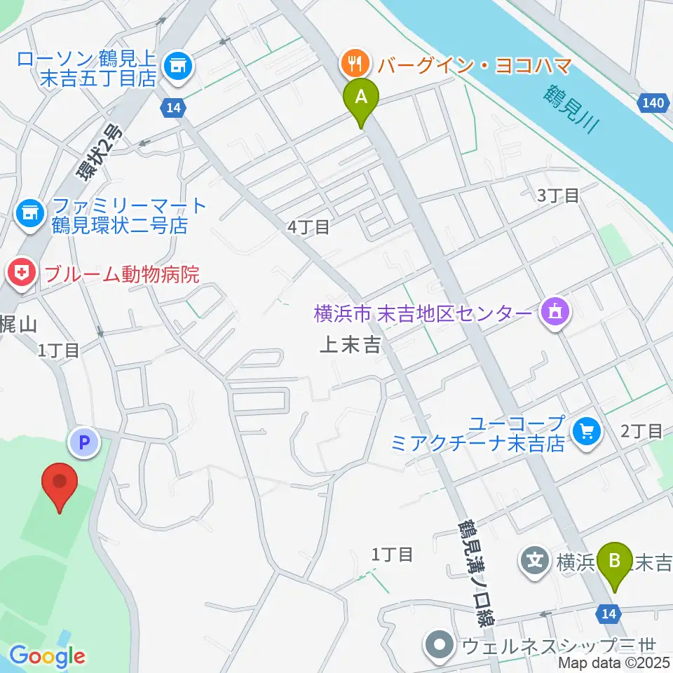 三ツ池公園多目的広場周辺のホテル一覧地図