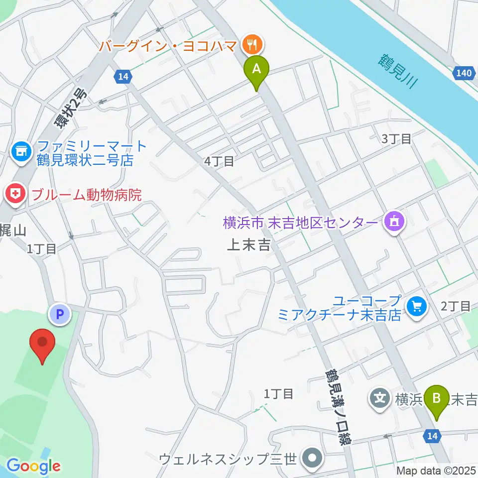 三ツ池公園多目的広場周辺のホテル一覧地図