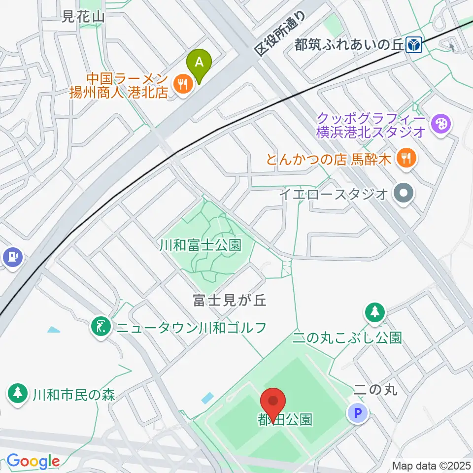 都田公園運動広場 周辺のホテル一覧地図