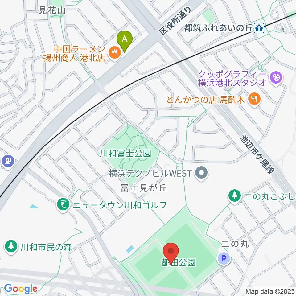 都田公園運動広場 周辺のホテル一覧地図