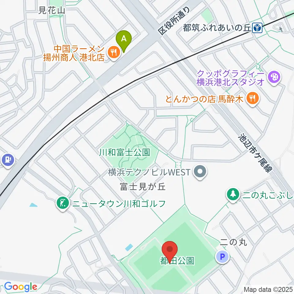 都田公園運動広場 周辺のホテル一覧地図