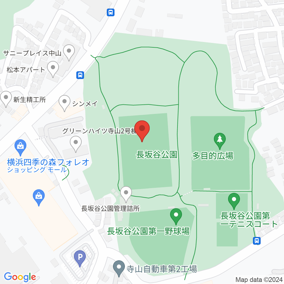 長坂谷公園運動広場 周辺のホテル一覧地図