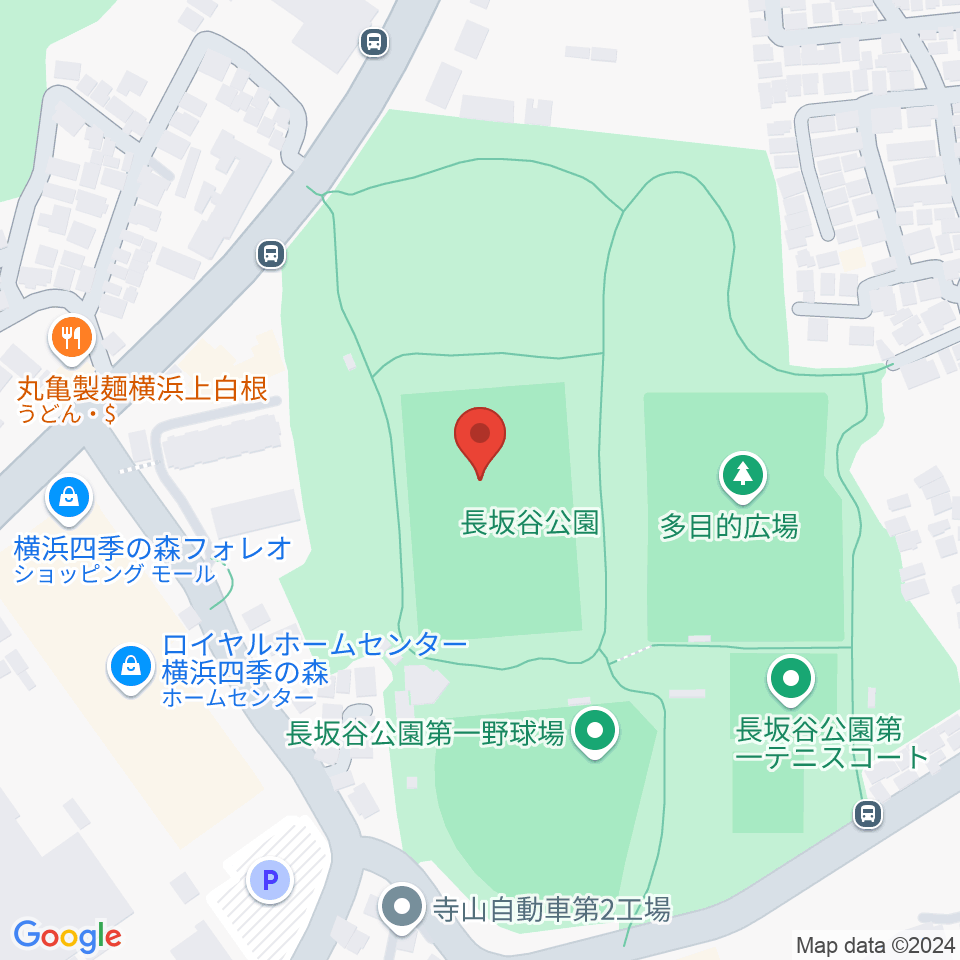 長坂谷公園運動広場 周辺のホテル一覧地図