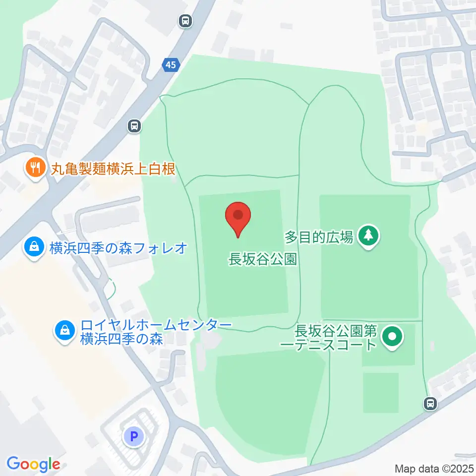 長坂谷公園運動広場 周辺のホテル一覧地図