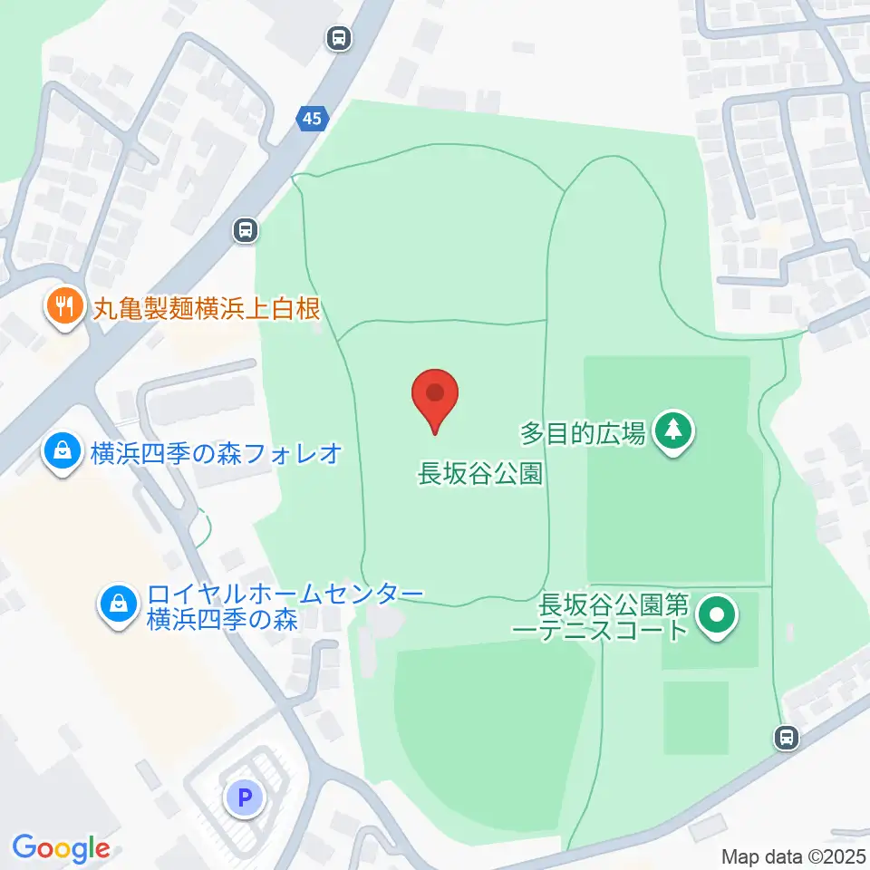 長坂谷公園運動広場 周辺のホテル一覧地図