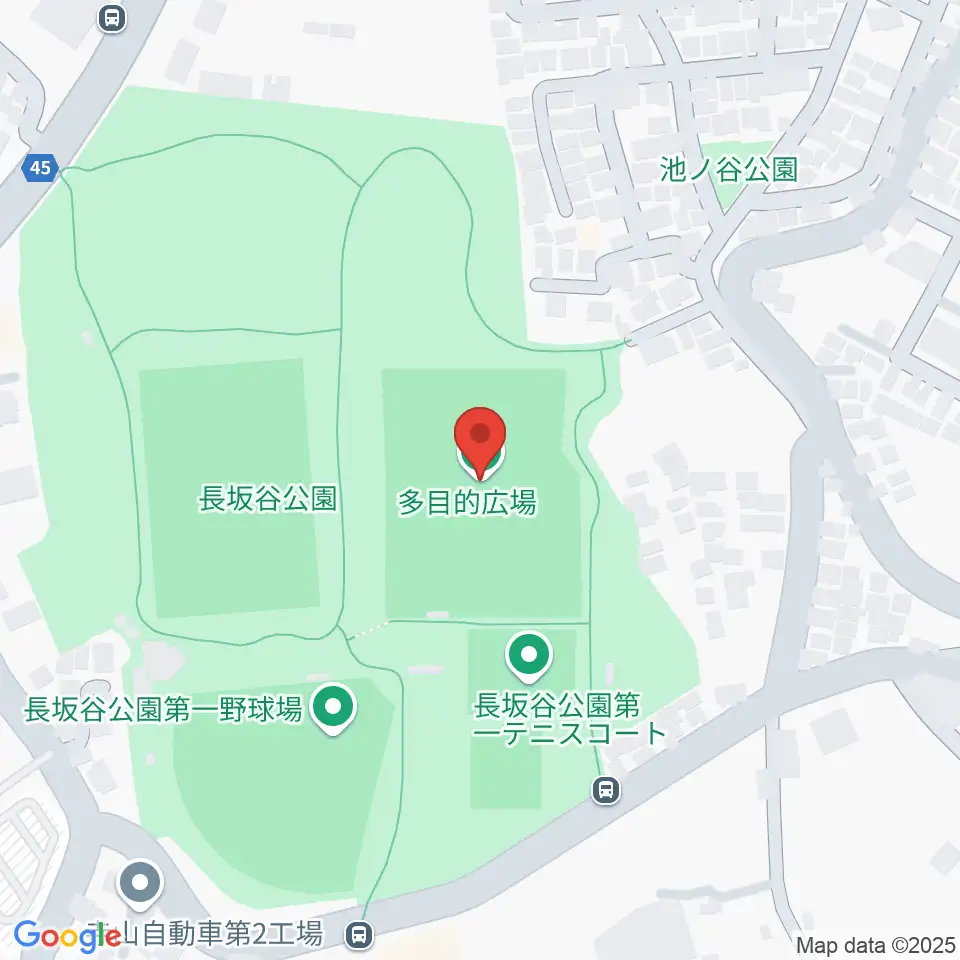長坂谷公園多目的広場 周辺のホテル一覧地図