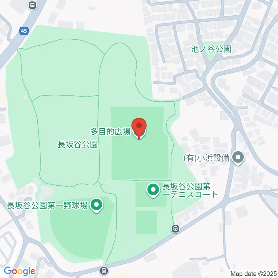 長坂谷公園多目的広場 周辺のホテル一覧地図