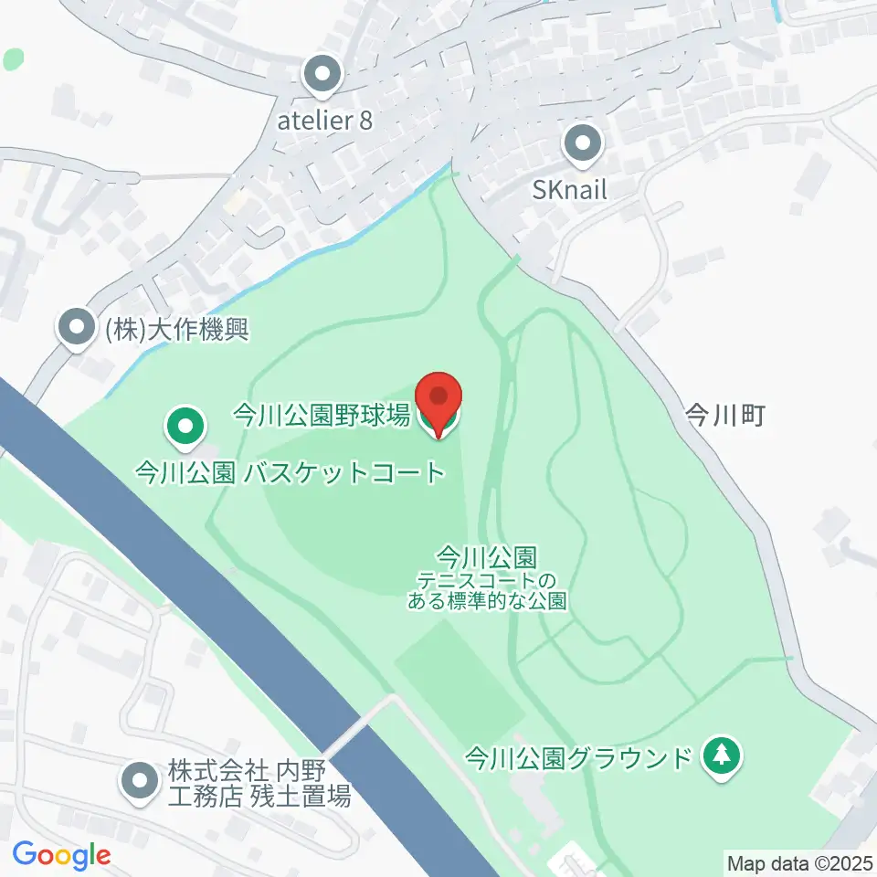 今川公園野球場 周辺のホテル一覧地図