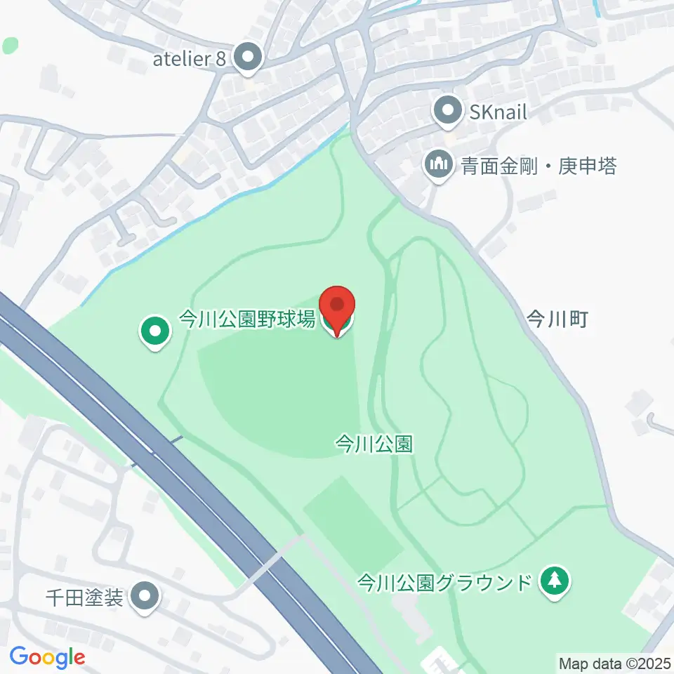 今川公園野球場 周辺のホテル一覧地図