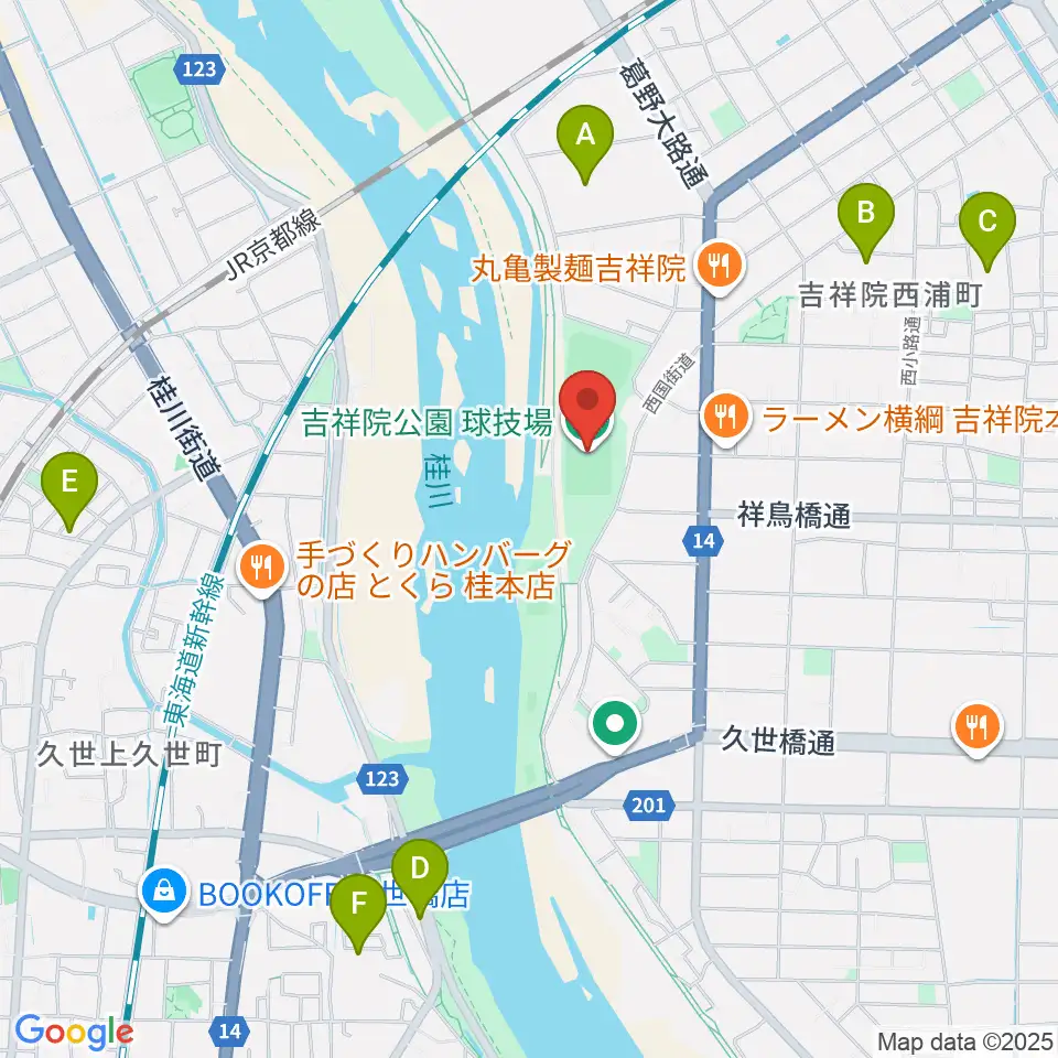SBSロジコム吉祥院公園球技場周辺のホテル一覧地図