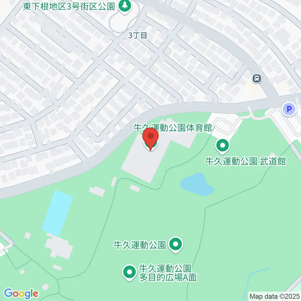 牛久運動公園体育館周辺のホテル一覧地図