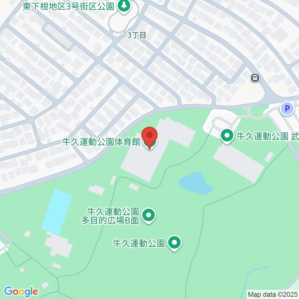 牛久運動公園体育館周辺のホテル一覧地図