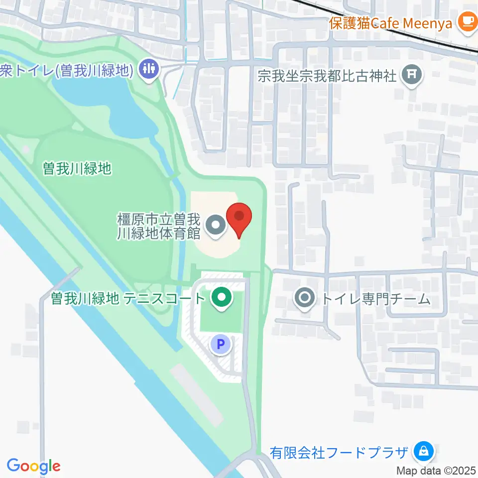 曽我川緑地体育館周辺のホテル一覧地図