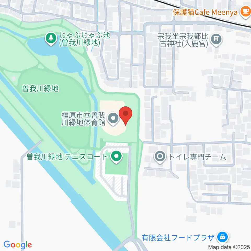 曽我川緑地体育館周辺のホテル一覧地図