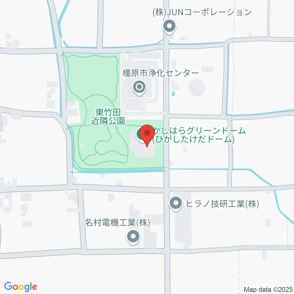 橿原市ひがしたけだドーム周辺のホテル一覧地図