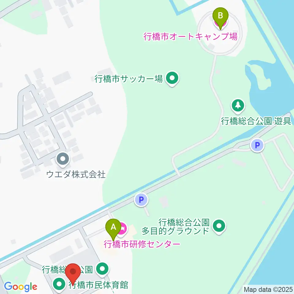 行橋市民体育館周辺のホテル一覧地図