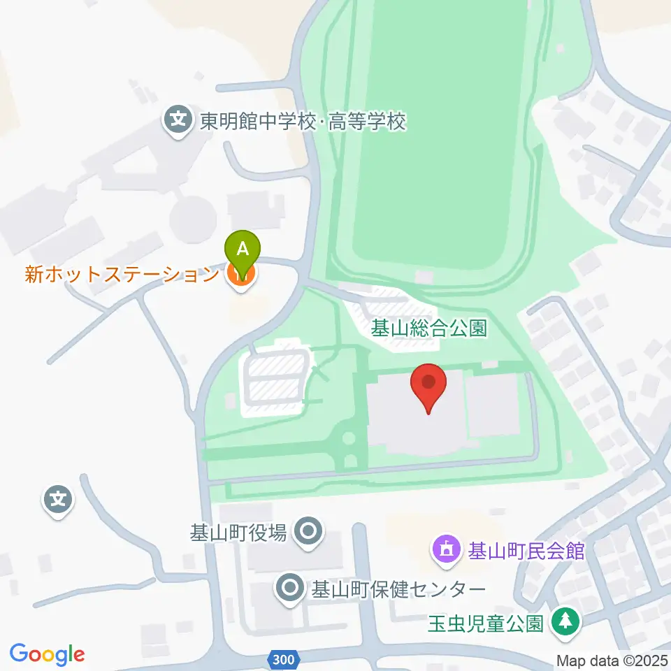 基山町総合体育館周辺のホテル一覧地図