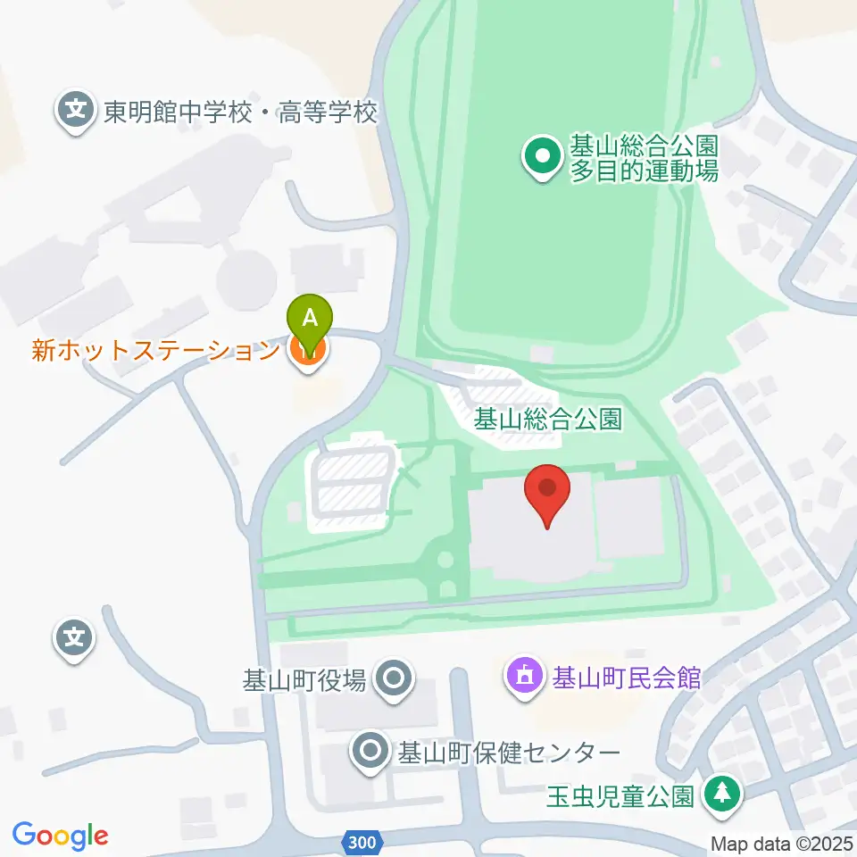 基山町総合体育館周辺のホテル一覧地図