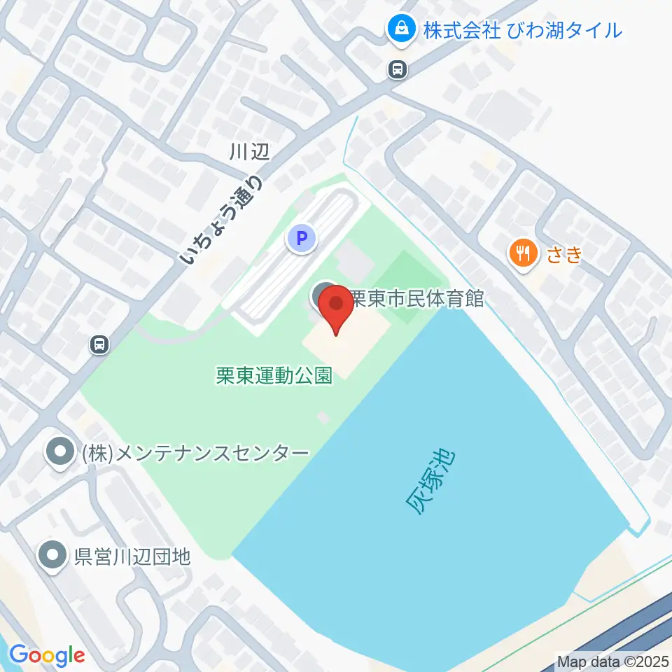 栗東市民体育館周辺のホテル一覧地図