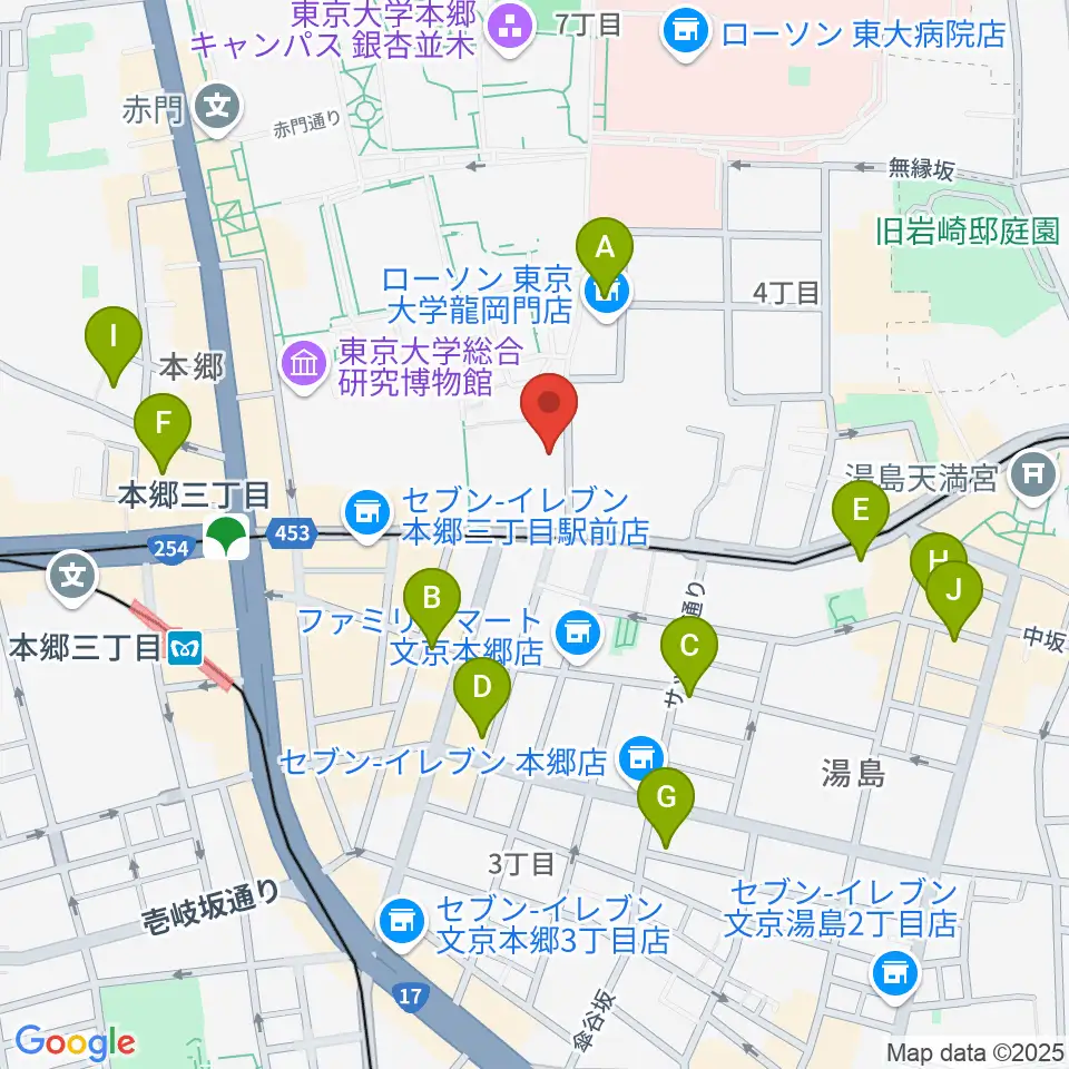 文京総合体育館周辺のホテル一覧地図
