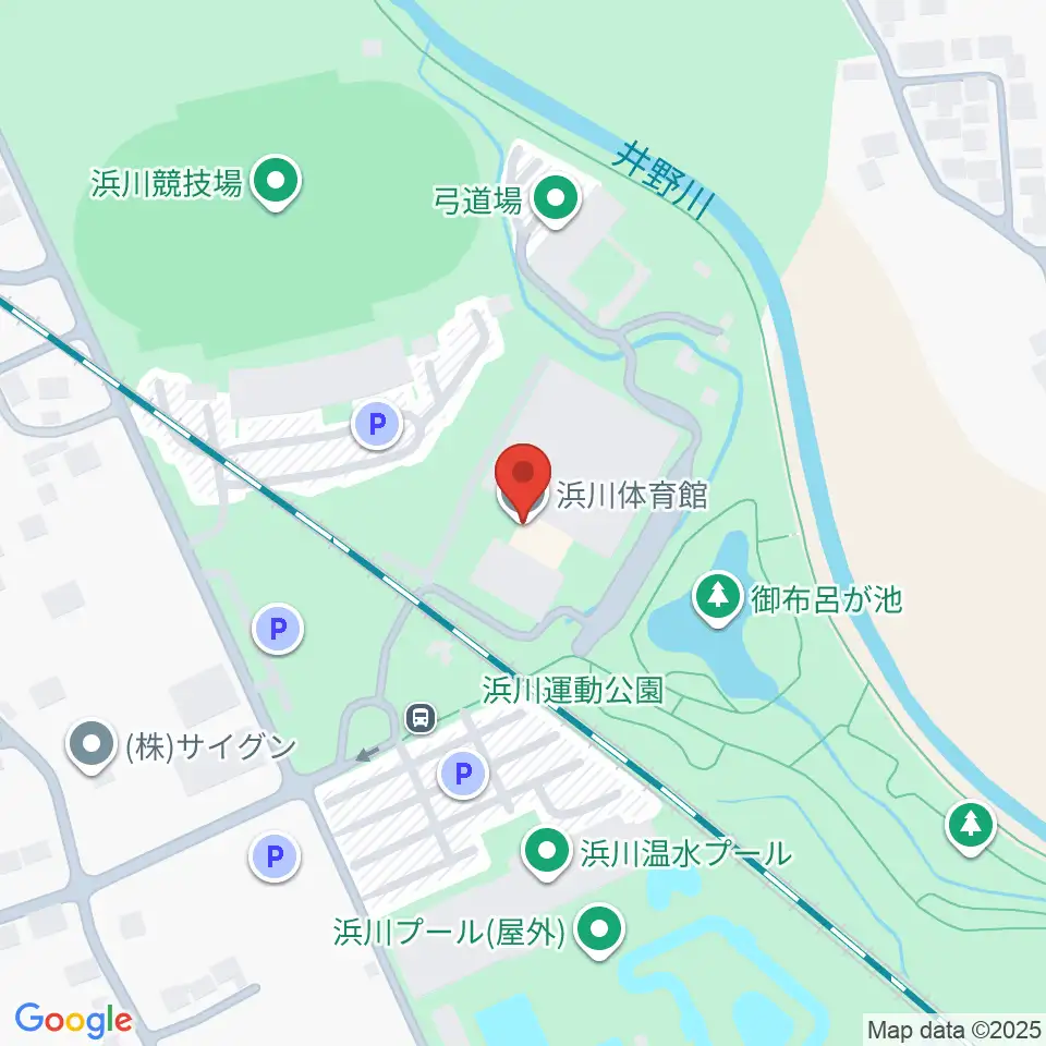 高崎市浜川体育館周辺のホテル一覧地図