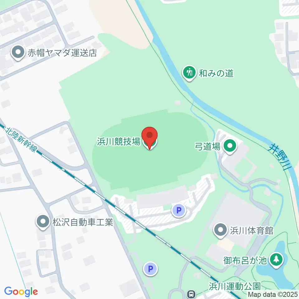 浜川競技場周辺のホテル一覧地図
