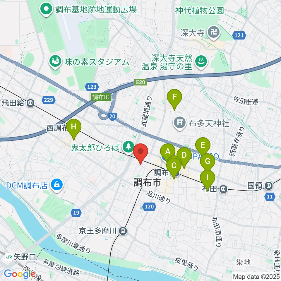 サン・ミュージックスタジオ周辺のホテル一覧地図