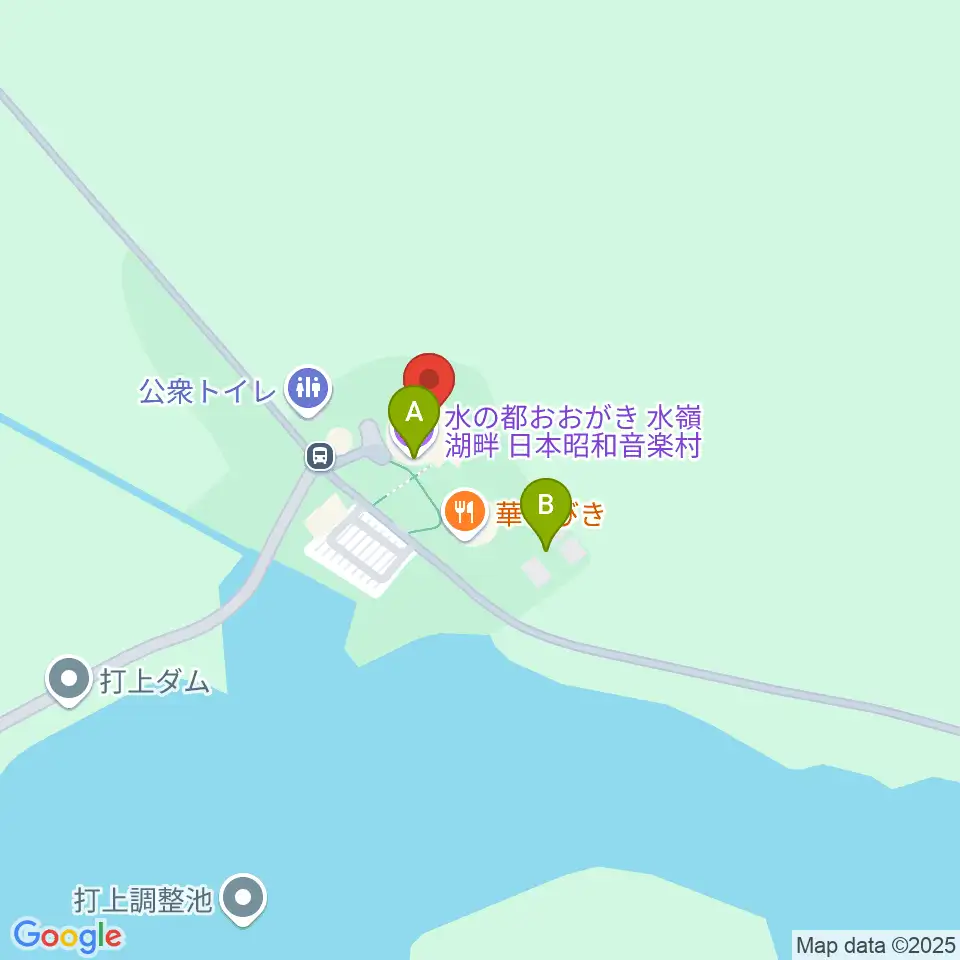 日本昭和音楽村 江口夜詩記念館周辺のホテル一覧地図