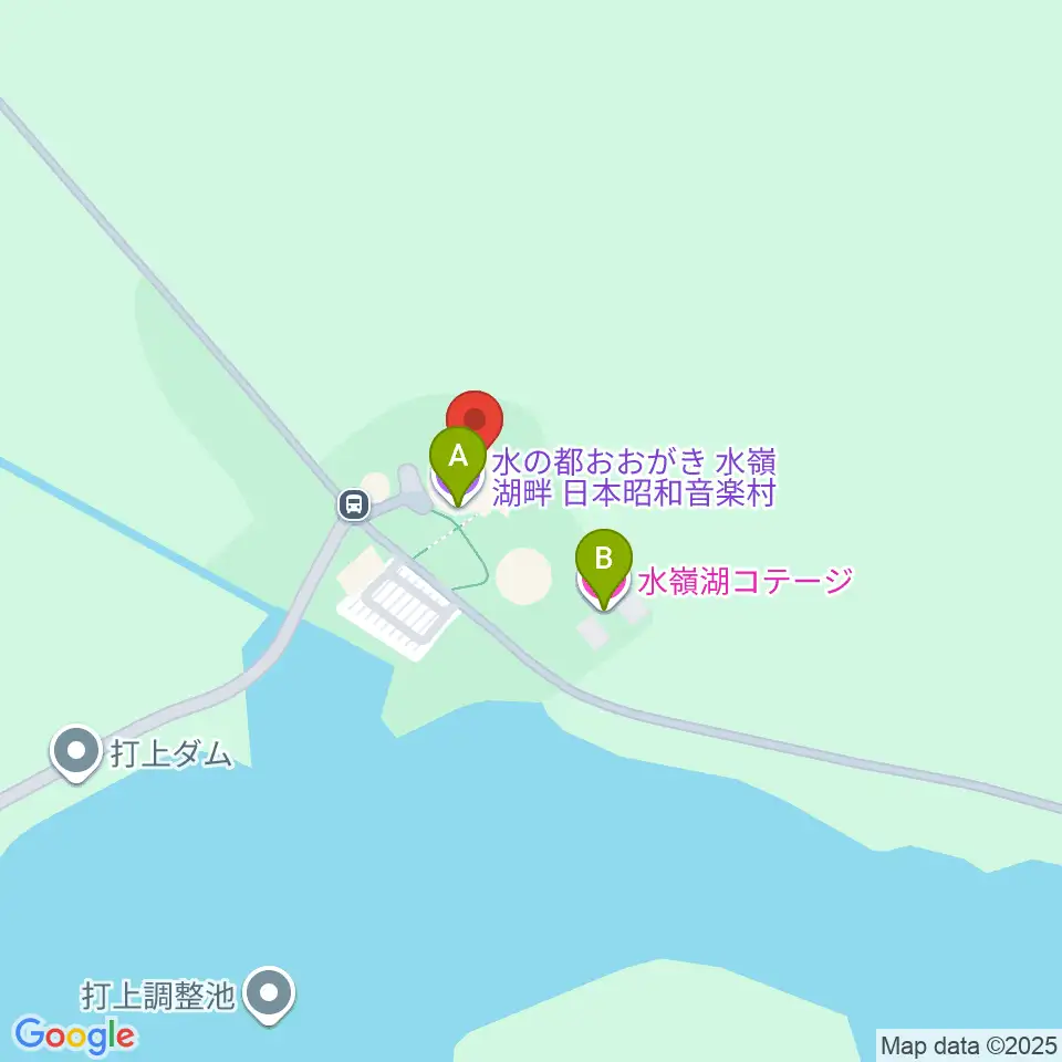 日本昭和音楽村 江口夜詩記念館周辺のホテル一覧地図