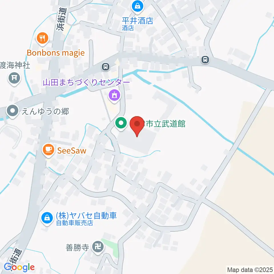 草津市立武道館周辺のホテル一覧地図