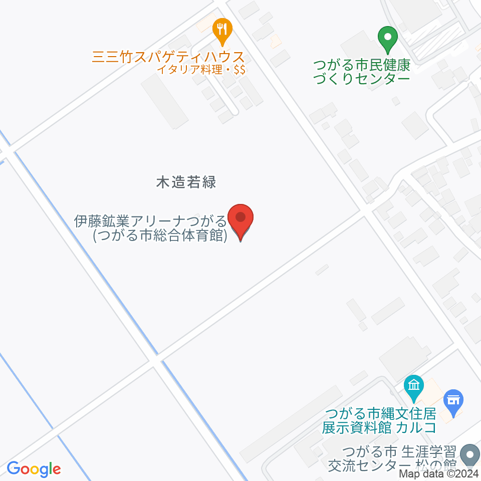 伊藤鉱業アリーナつがる周辺のホテル一覧地図