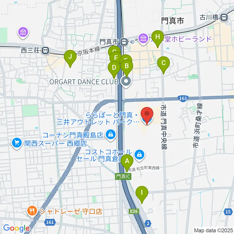 TOHOシネマズ ららぽーと門真周辺のホテル一覧地図
