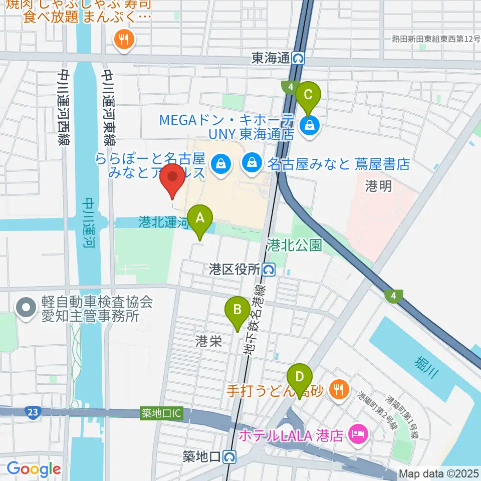 コムテックポートベース周辺のホテル一覧地図