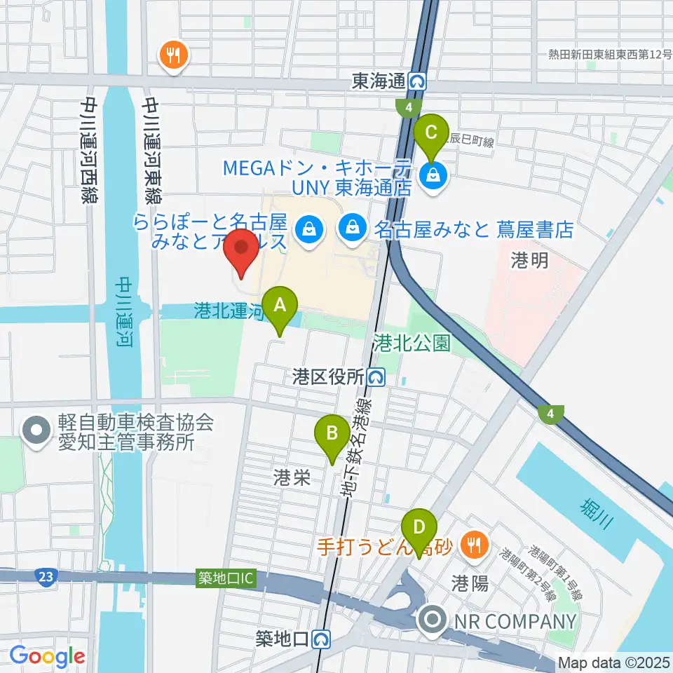 コムテックポートベース周辺のホテル一覧地図