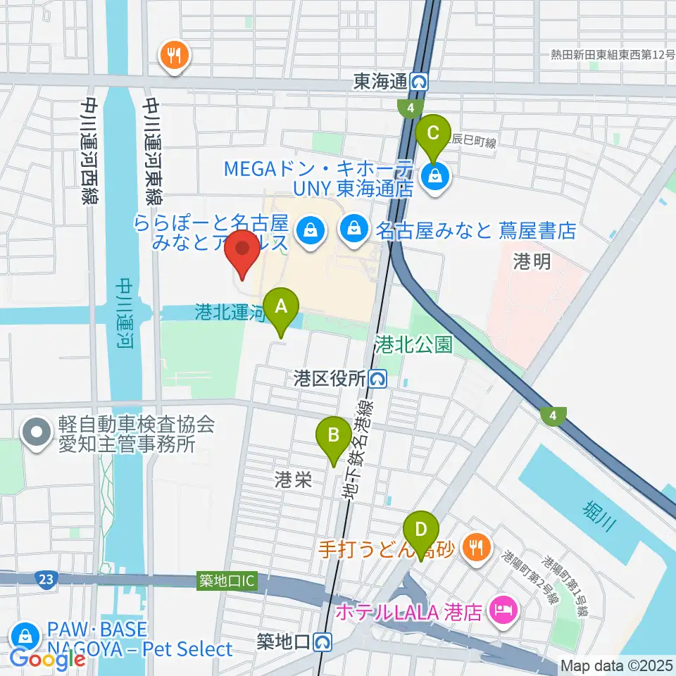 コムテックポートベース周辺のホテル一覧地図
