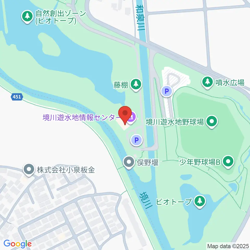 境川遊水地公園野球場周辺のホテル一覧地図