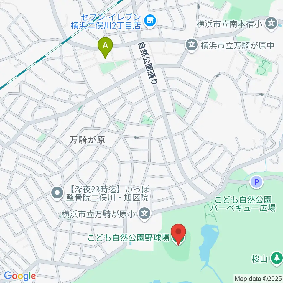 こども自然公園野球場周辺のホテル一覧地図