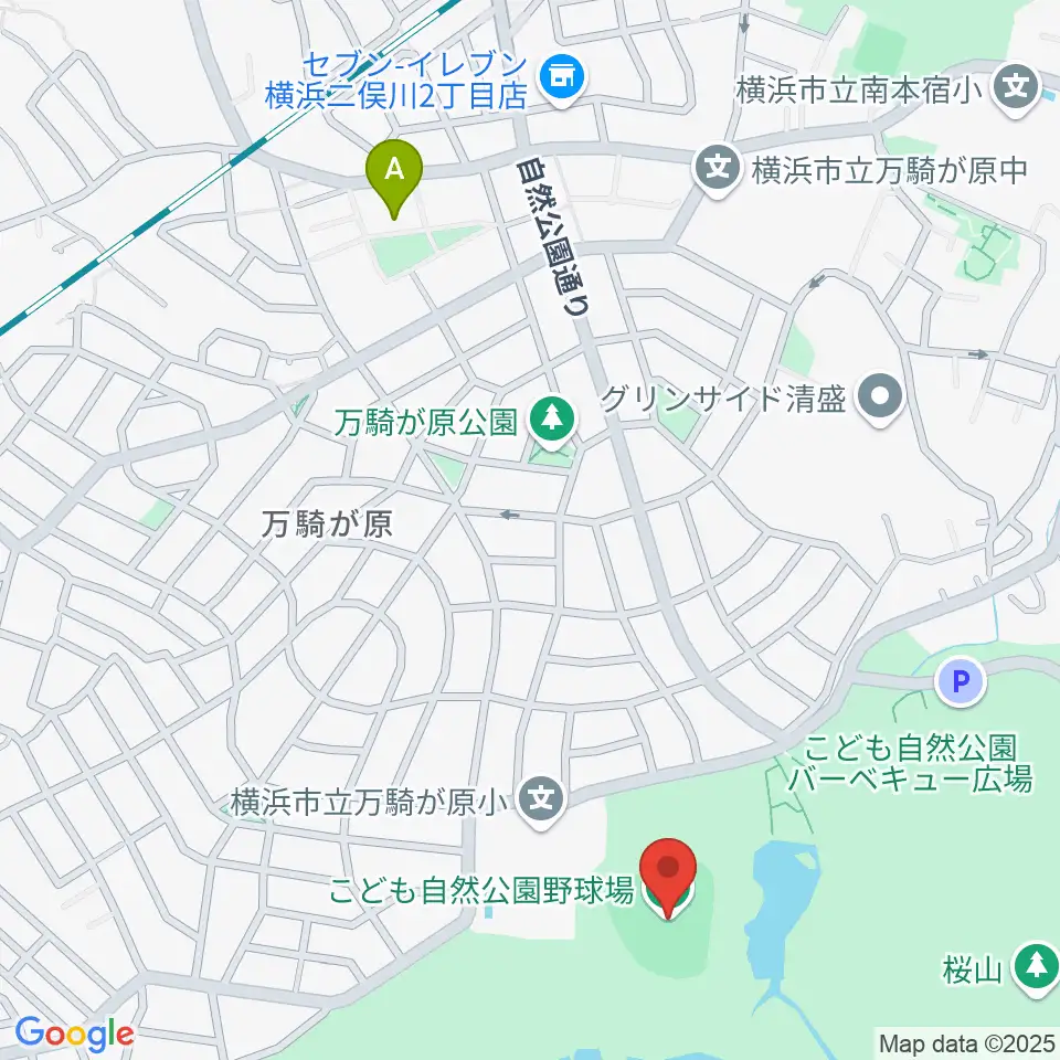 こども自然公園野球場周辺のホテル一覧地図