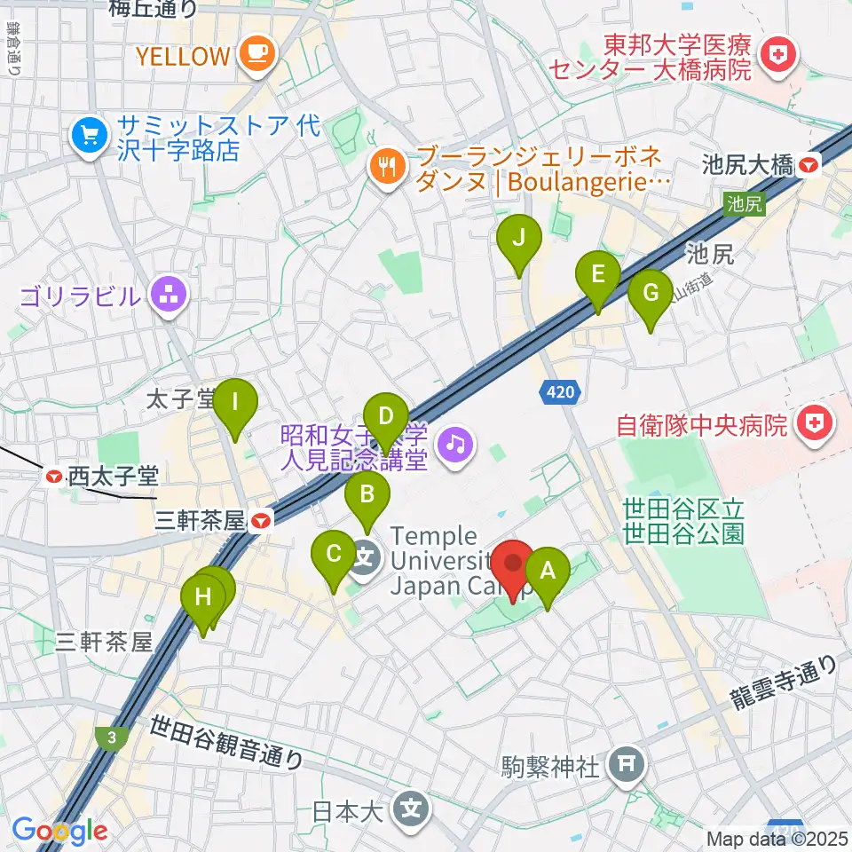 こどものひろば公園 少年野球場周辺のホテル一覧地図