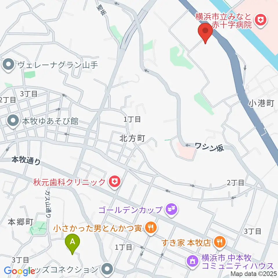 横浜市中スポーツセンター周辺のホテル一覧地図