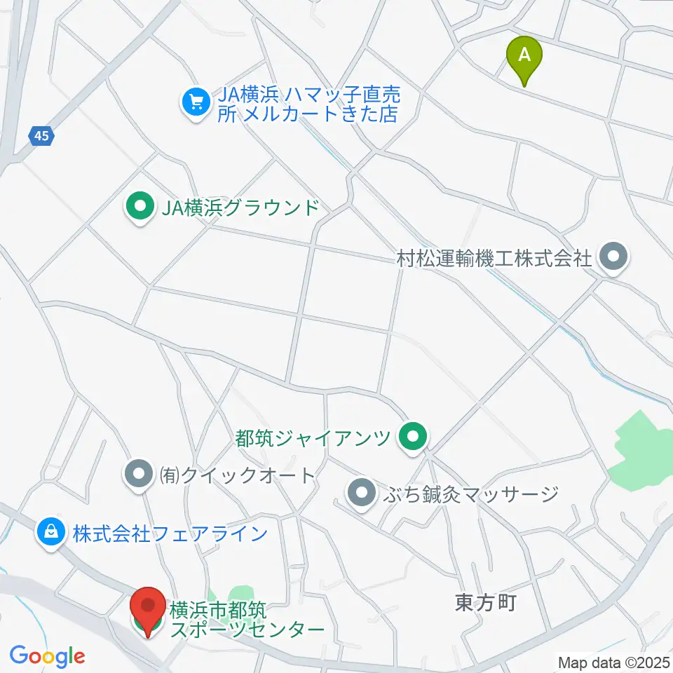 横浜市都筑スポーツセンター周辺のホテル一覧地図
