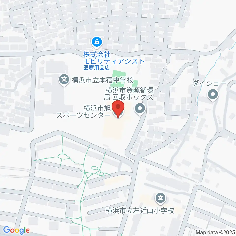 横浜市旭スポーツセンター周辺のホテル一覧地図