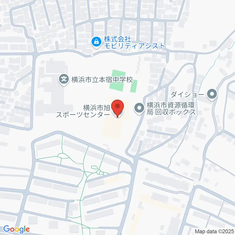 横浜市旭スポーツセンター周辺のホテル一覧地図