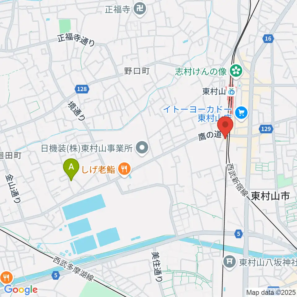 サウンド・スクエア東村山店周辺のホテル一覧地図